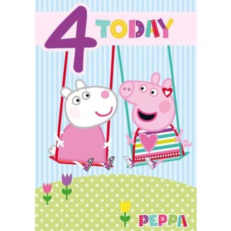 4 Today Peppa Pig 4th Birthday Card £1.99